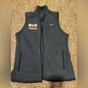 Patagonia Navy Embroidered Vest